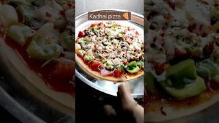 Garma garam kadhai pizza 🍕#aajkimeal#pizzalover#foodwithheart#mykitchenroutine#dailyyoutubeshorts