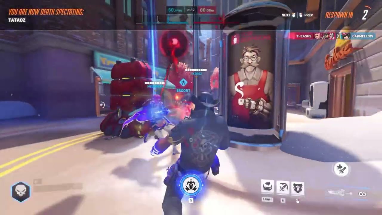 Overwatch2: vendetta gameplay New Queen Street (no commentary)