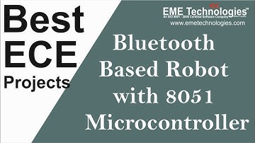 Bluetooth Based Robot with 8051 Microcontroller