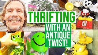 THRIFTING WITH AN ANTIQUE TWIST! | SHOP WITH ME | VINTAGE RESELL