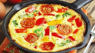 Завтрак за 5 минут на Сковороде! Вкуснее пиццы в 100 раз!🍕 БЕЗ  муки и духовки!