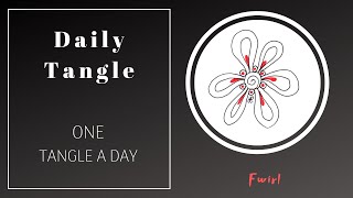 Daily Tangle - Fwirl |How to draw...|