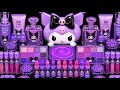 Satisfying Slime ASMR Making Kuromi Slime Mixing Makeup Lipsticks Candy M&amp;Ms
