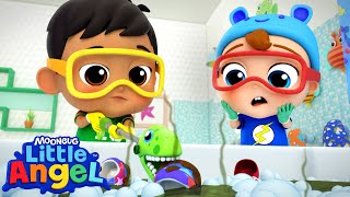 Wash My Stinky Shoes | Little Angel And Friends Kid Songs