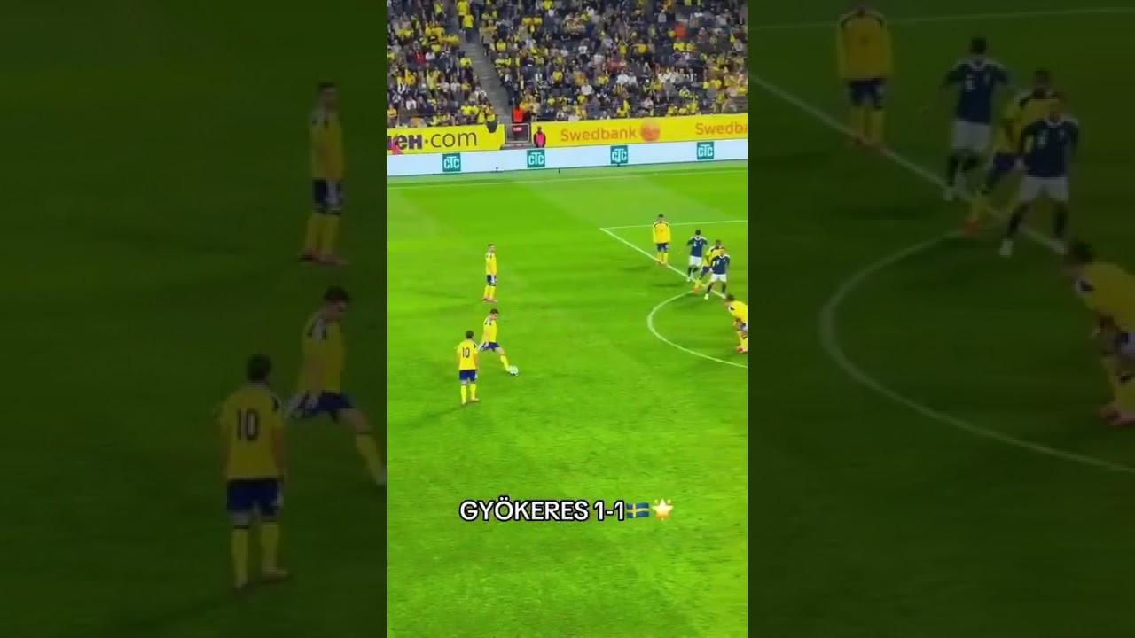 🚨 Arsenal’s Viktor Gyökeres quality free kick for Sweden against Greece tonight 🇸🇪 👏