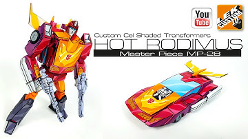Custom Cel-shaded Transformers MP28 HOT RODIMUS Takara Tomy  Hasbro by LEK Custom 2021