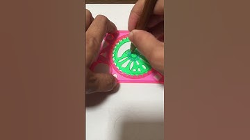 Oddly satisfying video with simple spirograph design #shorts #trending #satisfying #asmr #relaxing