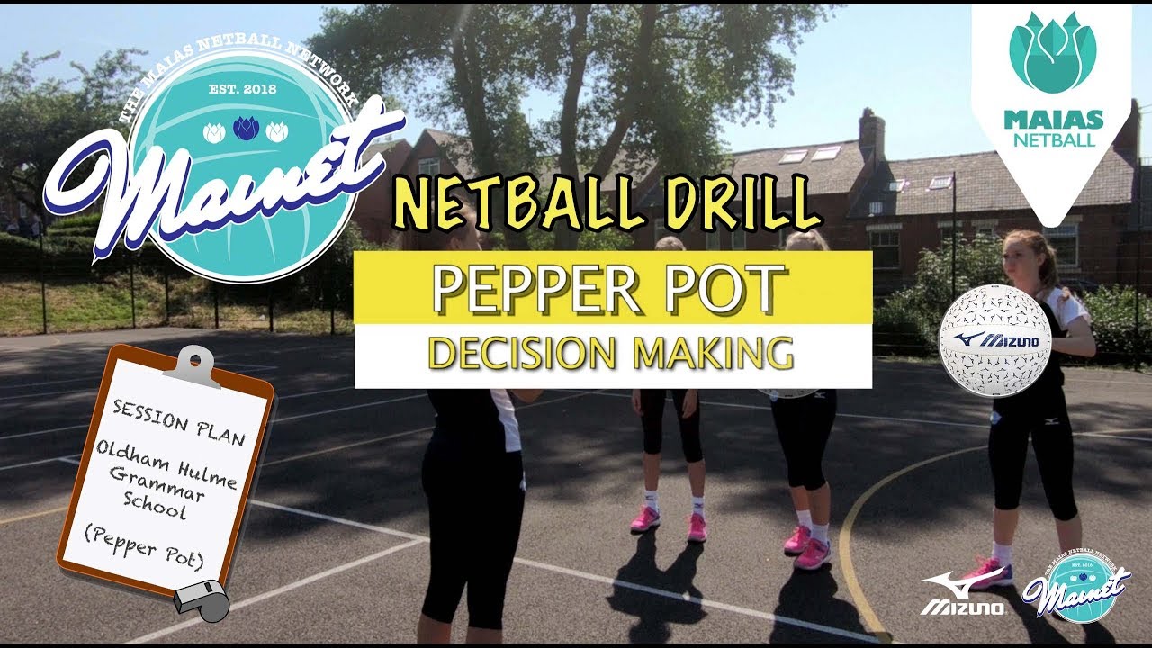 Netball Pot Netball Drills - Pepper Pot - YouTube