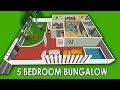 Modern 5 bedroom house design- bungalow design- duplex design- 5 bhk house plan- manis home