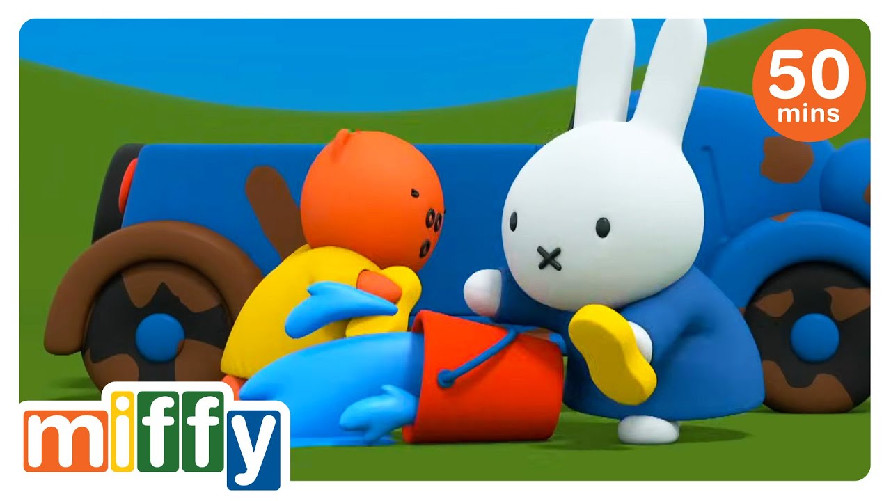 Miffy's Car Wash Disaster | Miffy | Cartoons for kids