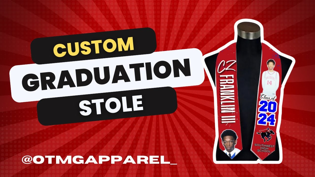 How To Custom Graduation Stoles for Graduation Season - YouTube