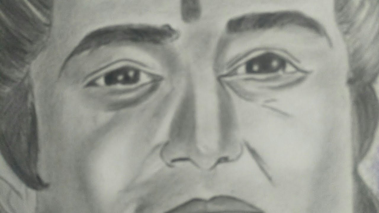 Pencil drawing of arun govil (bhagwan ram) 