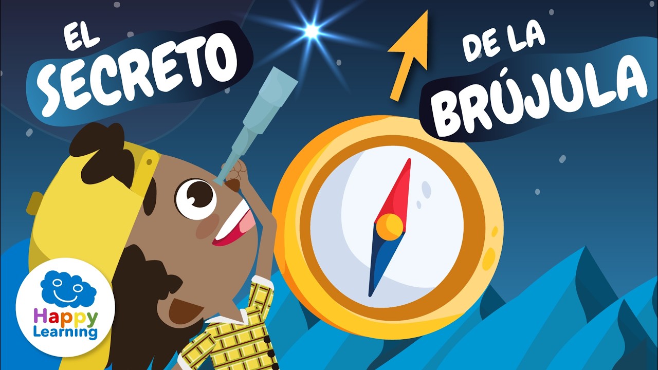 🧭 LOS PUNTOS CARDINALES: El mapa del mundo | Vídeos Educativos para Niños | @HappyLearningES