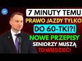 🚨 Prawo Jazdy po 60 Roku Życia 2026! Seniorzy Muszą Przygotować Się na Zmiany?