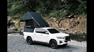 大山野營新品亮相 台灣 TIMEBOX AK1 皮卡車廂式車頂帳 TAIWAN Pickup Truck Roof Tent