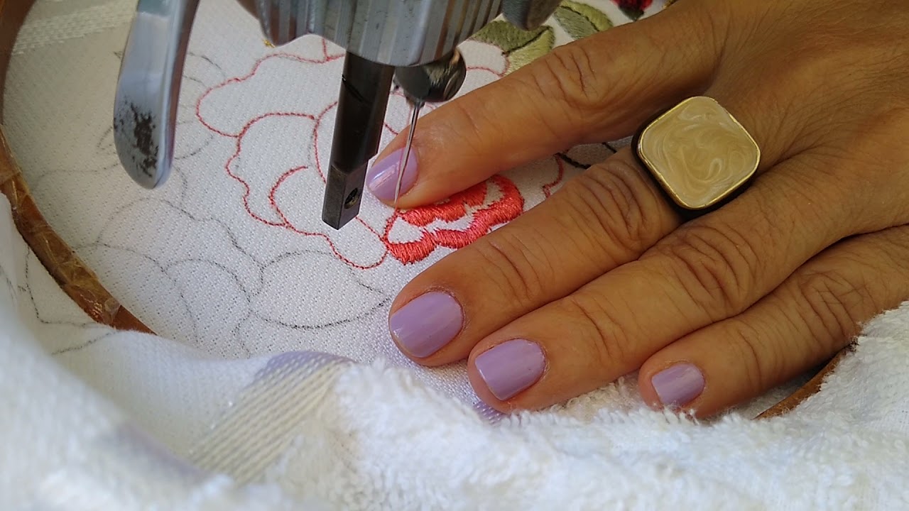 39 #IzabelCordeiro: Bordado a Máquina. Como bordar Rosas vermelhas. Parte 01.