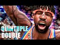 QUINTUPLE-DOUBLE In RISING STARS GAME! NBA 2k21 My Career Next Gen Gameplay Best Paint Beast Build