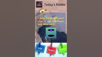 I Have Hands But Can’t Clap! 🤔 Guess The Answer! #Riddle