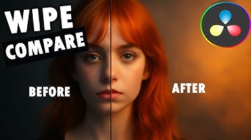 WIPE COMPARE Transition Tutorial In Davinci Resolve - Quick Tutorial