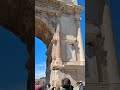 Triumph arch of Titus, ancient ruins in Rome. #history #italia #travel