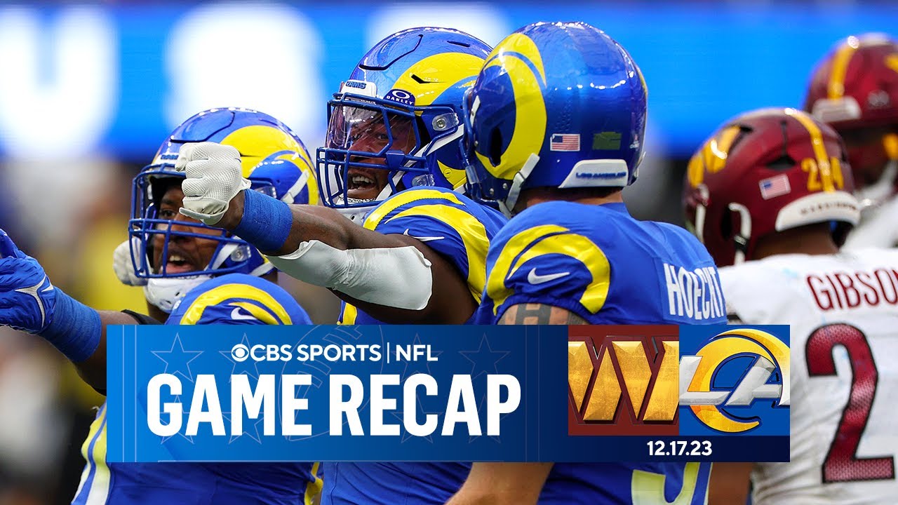 Rams MOVE into FINAL Wild Card Spot in Nas LA ROLLS PAST Commanders ...