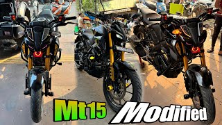 Mt-15 Modified | Yamaha Mt15 Modification | Mt15 Black beauty Mods | Ek Video kafi Hai ?