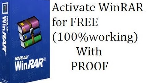 How to activate winRAR for free 100%working