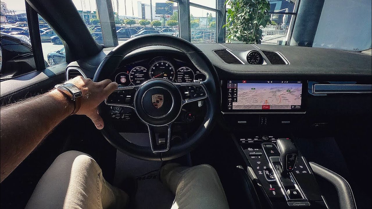 INSIDE of the AllNew Porsche Cayenne S ambient light infotainment