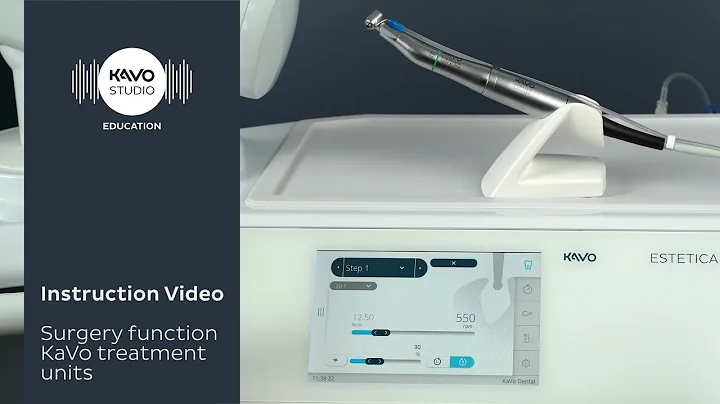 Surgery function on the KaVo treatment unit with touch display