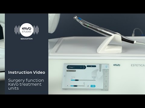 Surgery function on the KaVo treatment unit with touch display