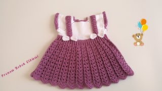 Tığ İşi Prenses Bebek Elbisesi Nasıl Örülür? Elbise Modelleri Anlatımlı#babydress