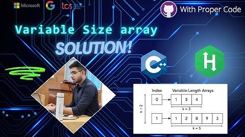 Hackerrank solution Variable Sized Arrays | Complete HackerRank C++ Tutorial #vineetbhardwajtrainer