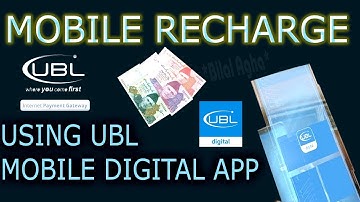UBL Digital App | Mobile Recharge/Easyload/Netbanking | Send Balance on Any Mobile Number Urdu/Hindi
