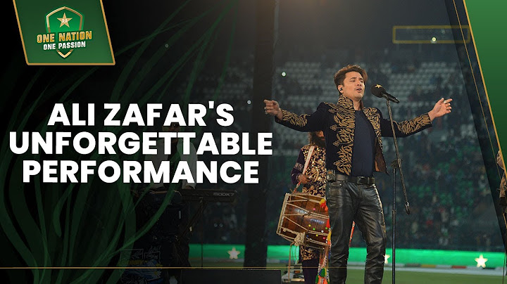 Ali Zafar's unforgettable performance | Inauguration ceremony of Gaddafi Stadium