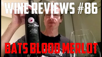 Bats Blood Merlot Transylvania wine review. Halloween. Dracula Wine Tasting Commentary Reviews #86