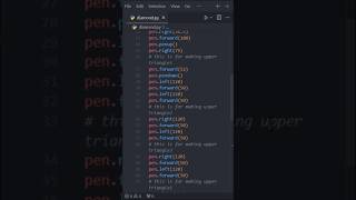 Python Turtle Draw a Diamond Shape
