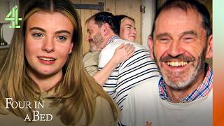 four in a bed guests question if the hosts are dating or related