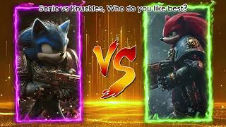 Sonic The Hedgehog vs. Knuckles the Echidna but Armed Forces | Sonic 2024