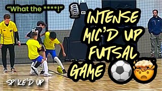 🎙️ **MIC’D UP**  Intense Futsal Game! 11 YEAR OLDS VS 13 YEAR OLDS 🤯 Oscar Olivas U12 vs U14