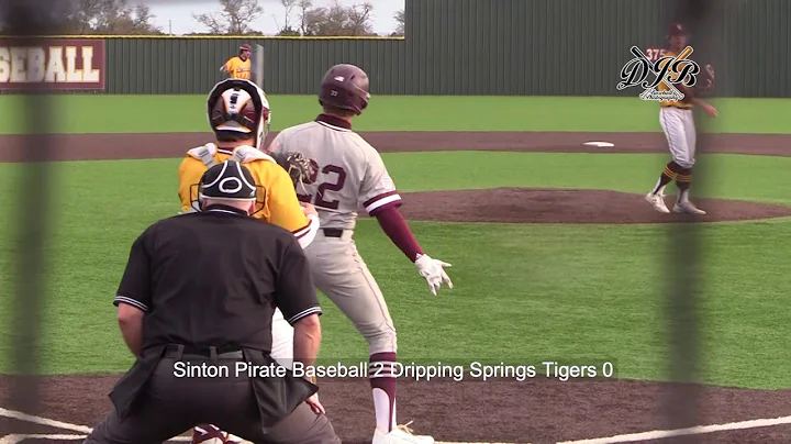 Sinton Pirate Baseball 2 Dripping Springs Tigers 0
