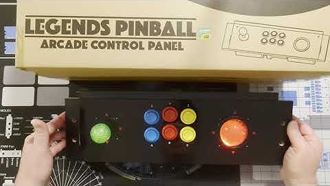 AtGames Legends Pinball Control Panel Trackball and button upgrade.
