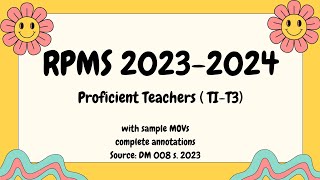 RPMS 2023-2024 ( with sample MOVs and annotations)