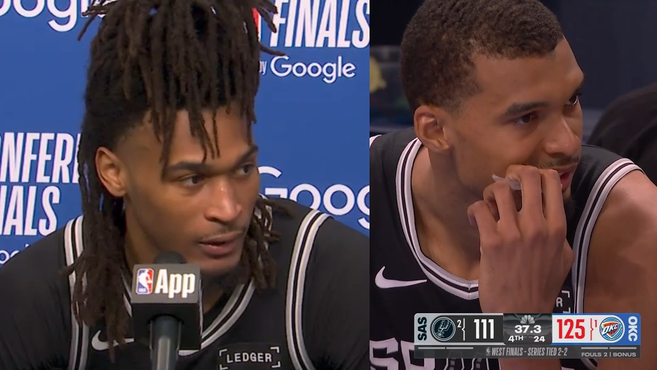🚨 Stephon Castle Says Refs Won’t Let Spurs Defend OKC Like Other Teams… And Wemby REFUSES Media 👀🔥