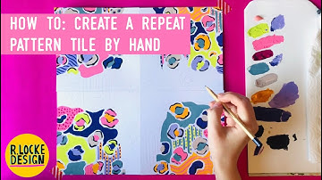 HOW TO: Create A Repeat Pattern Tile By Hand (Quartering)