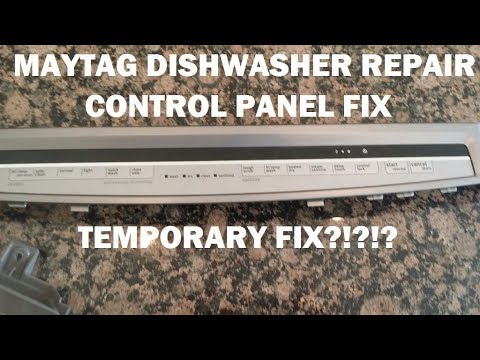 Maytag Dishwasher Repair Bad Control Panel W10438345 B Maytag Dishwasher Repair Bad Control Panel W10438345 B