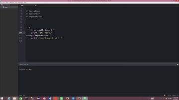 Python 2.7 Tutorial: 4.0 Final - Exceptions with try except