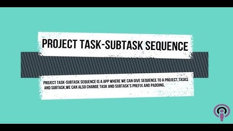 Project Tasks/Sub-tasks Sequences | Botspot Infoware Apps | Odoo app