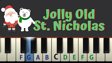 Jolly Old St. Nicholas: easy piano tutorial with free sheet music