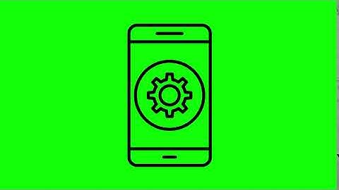 Animated Setting Icon on Green Screen With Pop-up Sound