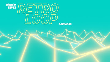 RETRO STYLE - Blender Eevee Loop Animation Tutorial
